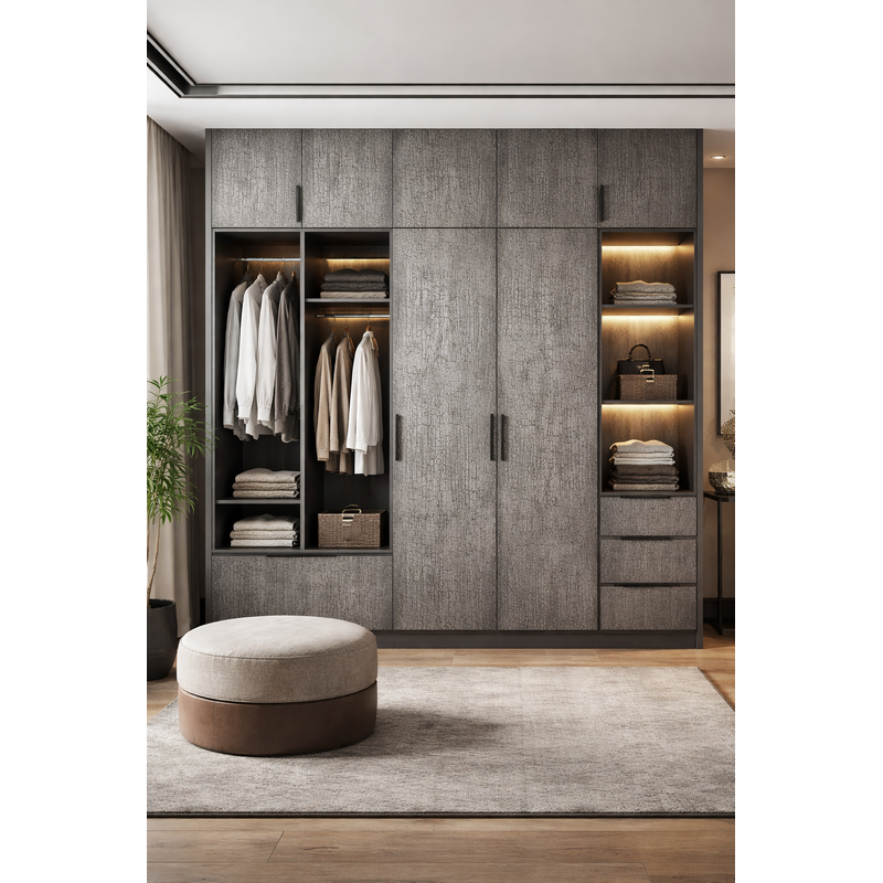 Elinor Crackle Touch™ EL901 – Plywood vân gỗ sần hiệu ứng rạn nứt | Chuẩn E0 an toàn