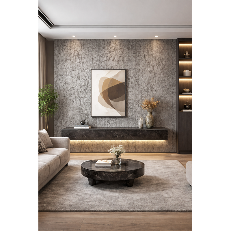 Elinor Crackle Touch™ EL901 – Plywood vân gỗ sần hiệu ứng rạn nứt | Chuẩn E0 an toàn