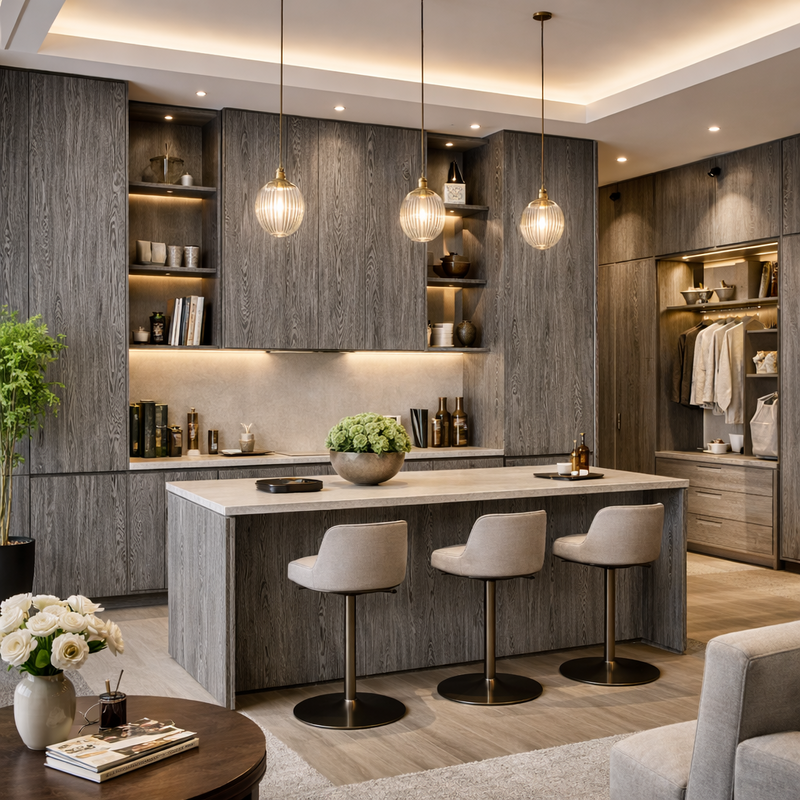 ELINOR Timber Touch™ EL908 | Plywood vân gỗ sần chống trầy, chuẩn E0-ENF