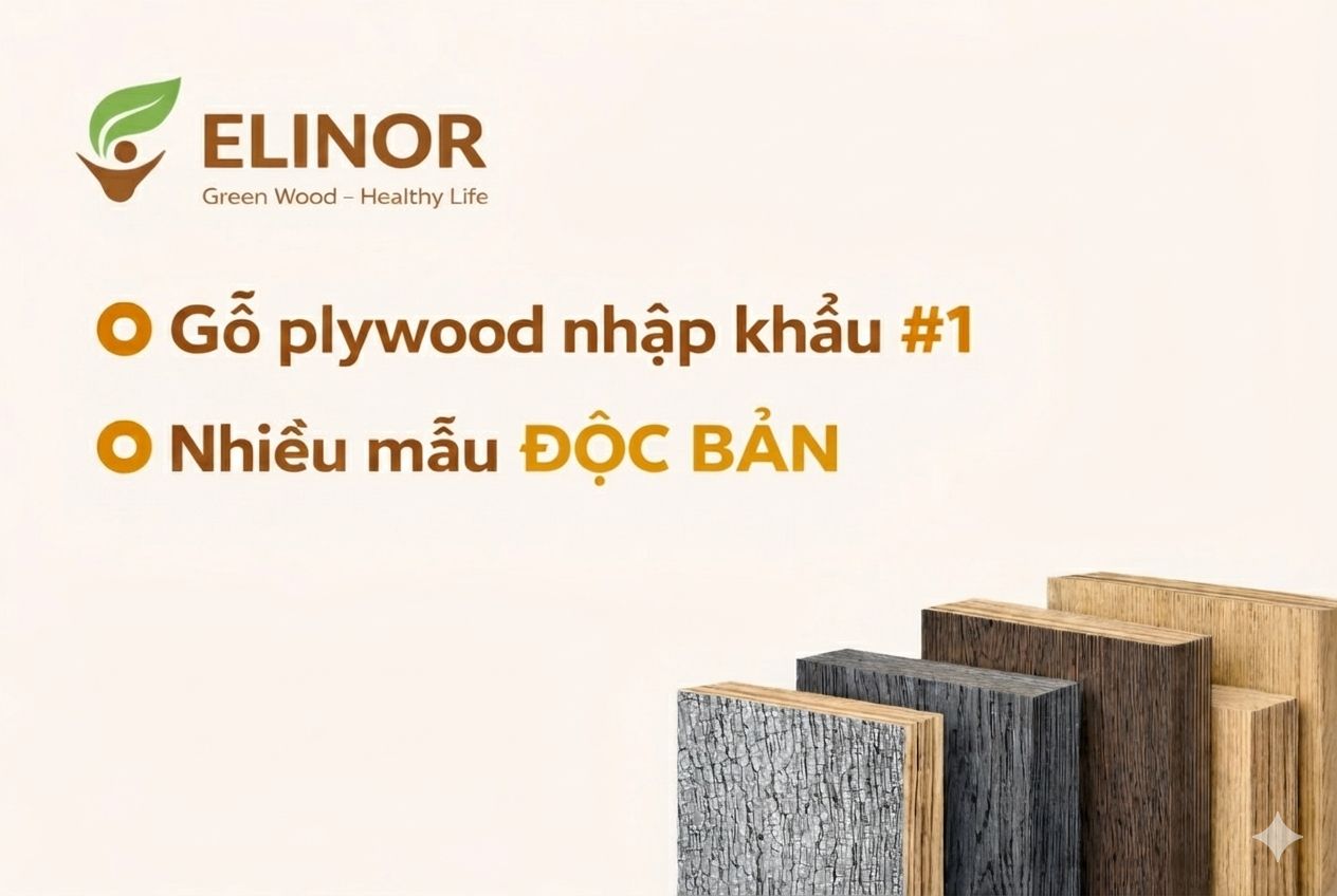 Gỗ Elinor có độ bền cao, chịu nước tốt